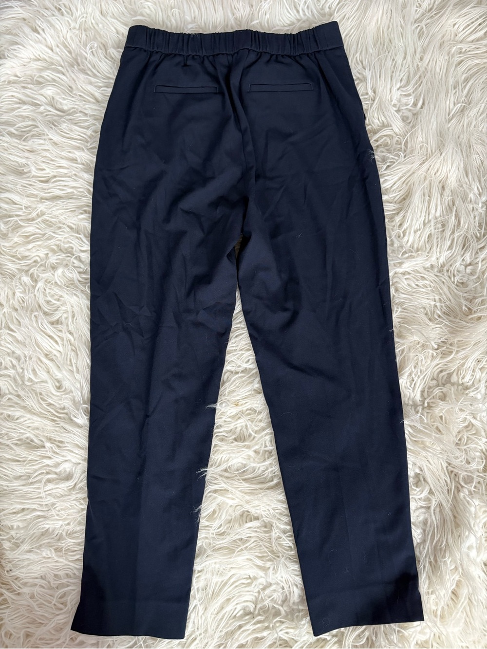 Banana Republic Navy Hayden Pull-On Tapered Ankle Pants Size 6 - Picture 6 of 6